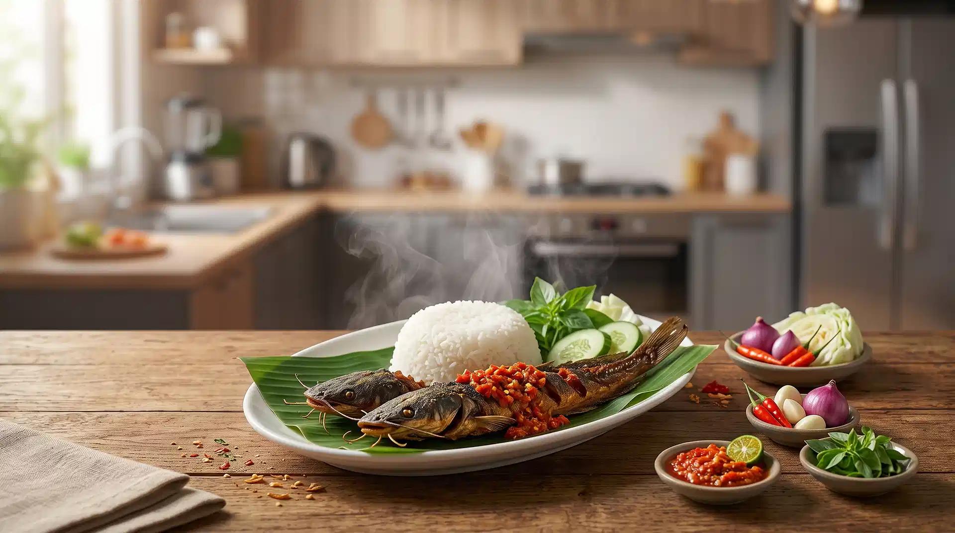 Nasi Lele goreng