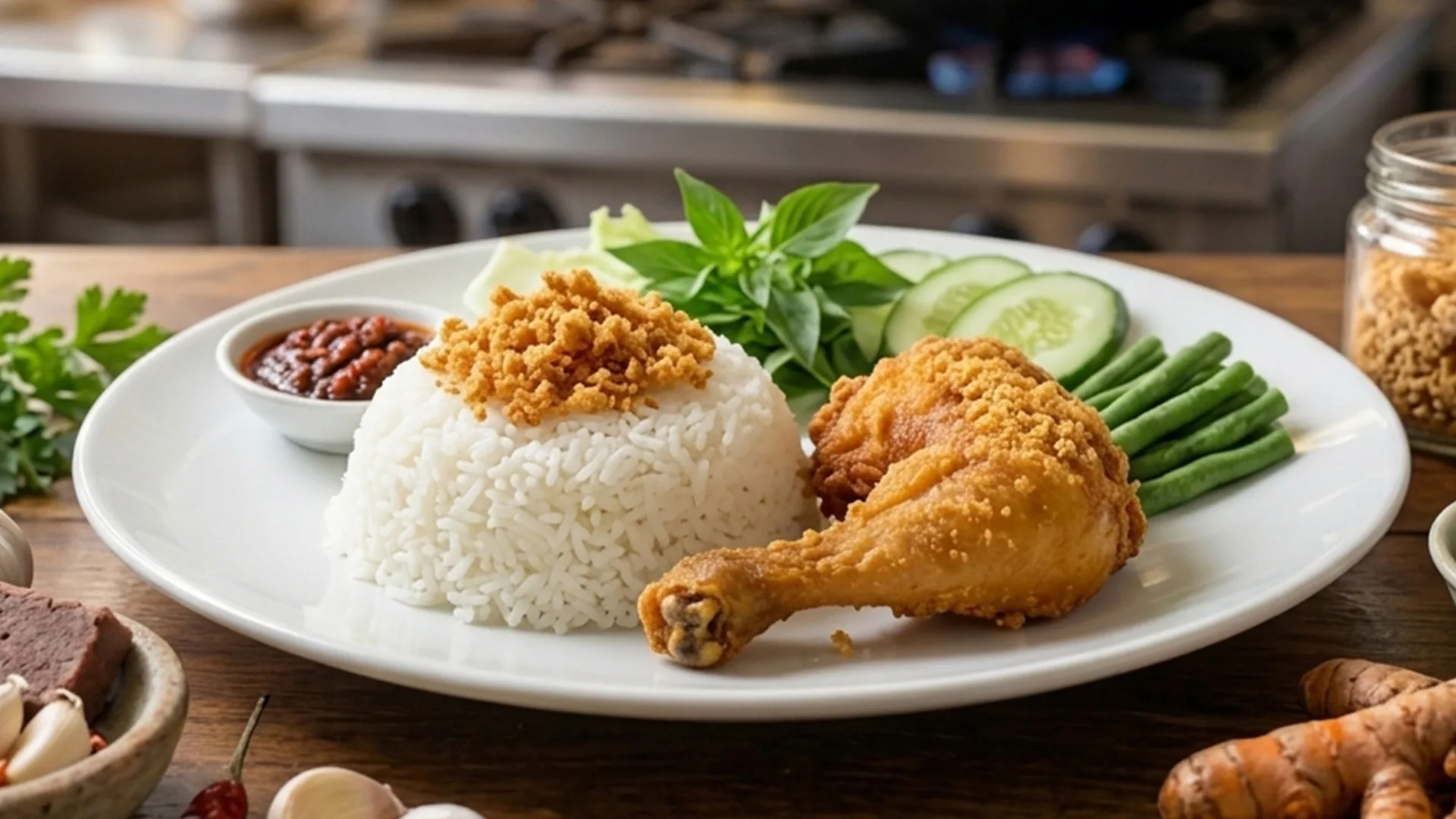 Nasi Ayam Kremes